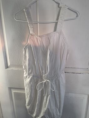 Anthropologogie Women Summer Romper Small White